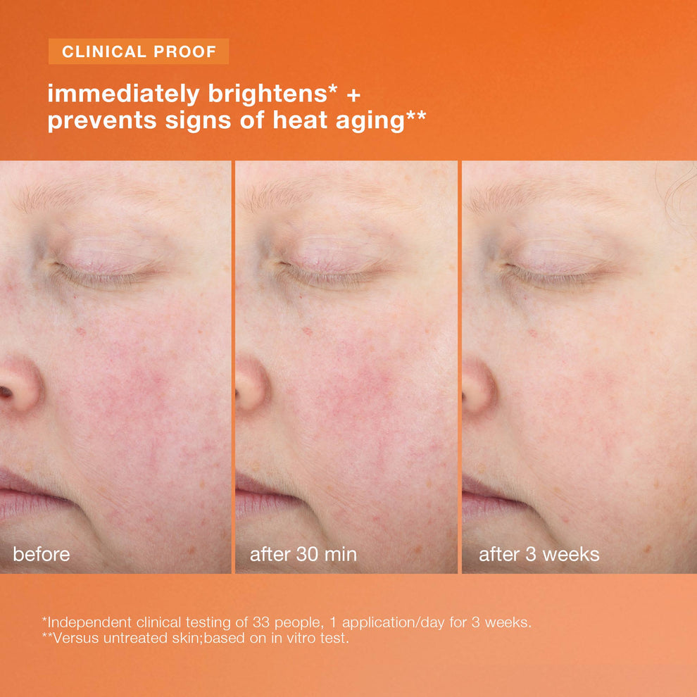 維C活肌亮白抗熱老化防護霜spf50 biolumin-c heat aging protector spf50