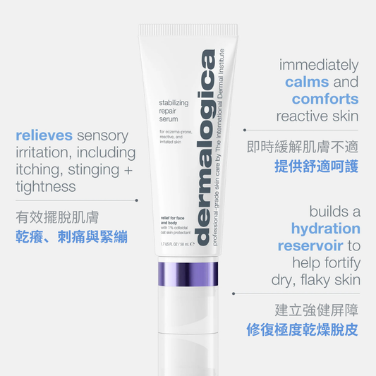 stabilizing repair face + body serum